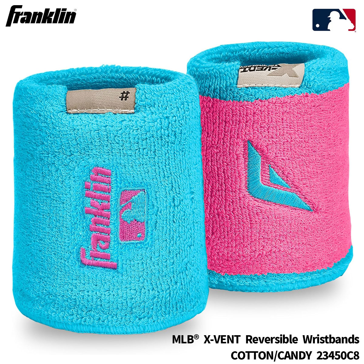 MLB® X-VENT Reversible Wristbands ｜ COTTON/CANDY