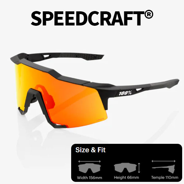 ワンハンドレッド サングラス 100% 100% ワンハンドレッド サングラス SPEEDCRAFT 正規品 スポーツ